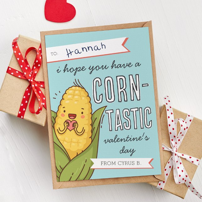 Tarjeta de Día de San Valentín Corntastic Classroo (Subido por el creador)