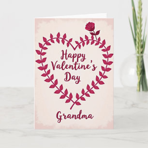 Tarjeta de Día de San Valentín de Corazón Rojo par