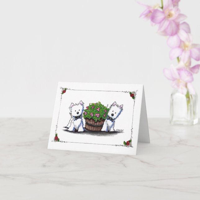 Tarjeta de Día de San Valentín de KiniArt Boda Wes (Orquídea)