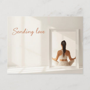 Tarjeta de día de San Valentín de meditación de yo
