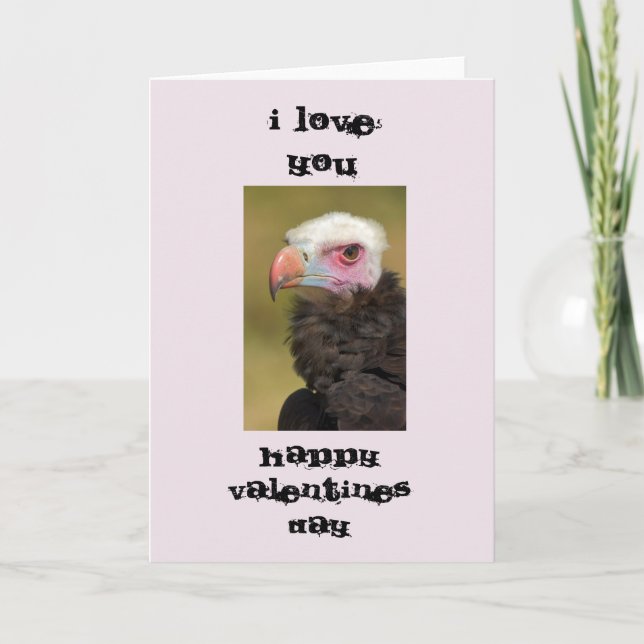 Tarjeta de Día de San Valentín de pájaro Ugly (Anverso)