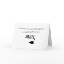 Tarjeta de Día de San Valentín de pesca