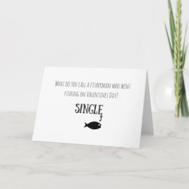 Tarjeta de Día de San Valentín de pesca