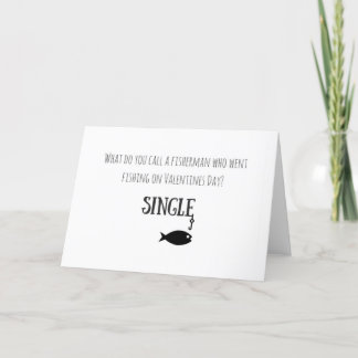 Tarjeta de Día de San Valentín de pesca
