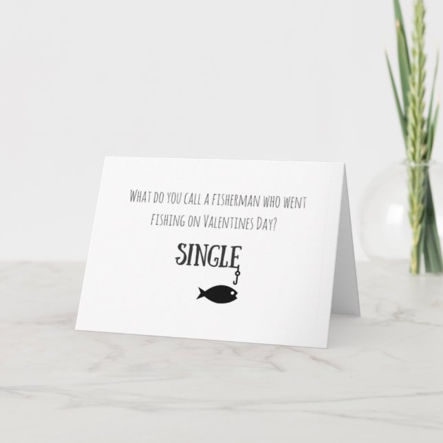 Tarjeta de Día de San Valentín de pesca (Anverso)