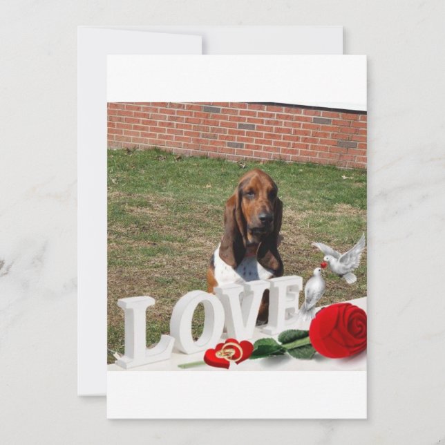 Tarjeta de día de San Valentín del enlace base (Anverso)
