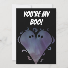 Tarjeta de Día de San Valentín Ghost Cute