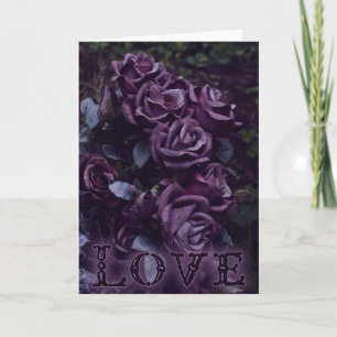 Tarjeta de Día de San Valentín gótica