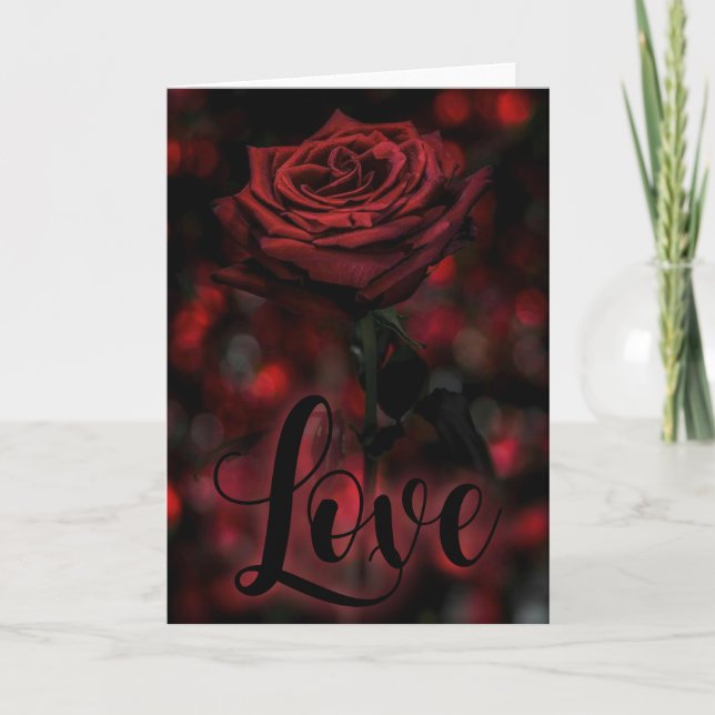 Tarjeta de Día de San Valentín gótica (Anverso)