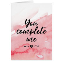 tarjeta de día de San Valentín, me completa