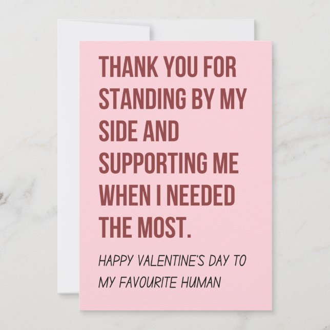 Tarjeta de día de San Valentín para él y para ella (Anverso)