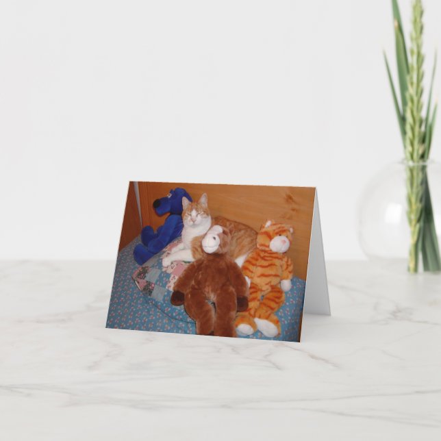 Tarjeta de Día de San Valentín para gatos y amigos (Anverso)