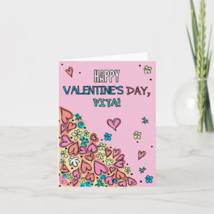 Tarjeta de día de San Valentín para Pita (papá en 