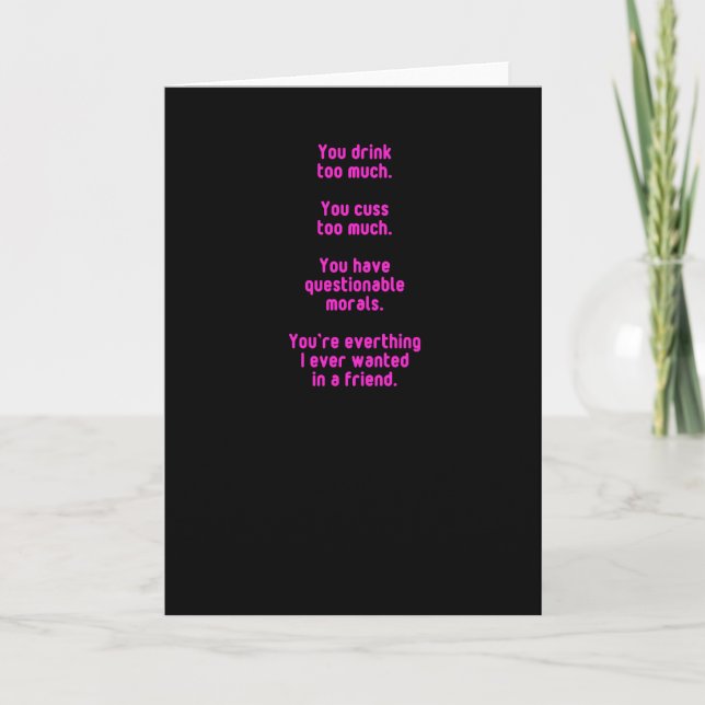 Tarjeta de día de San Valentín para su BFF (Anverso)