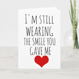 Tarjeta de día de San Valentín que todavía llevo l