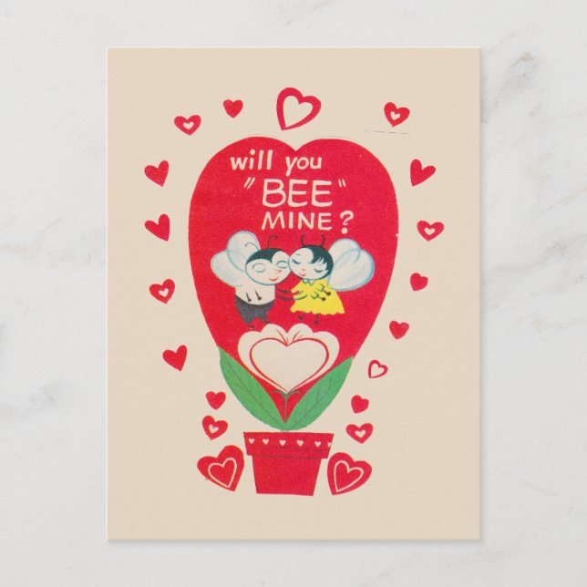 Tarjeta de Día de San Valentín Vintage (Anverso)