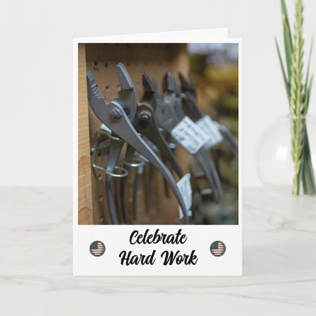 Tarjeta de Día de Trabajo de Éxito de la Redacción (Anverso)