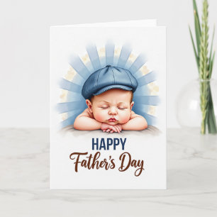 Tarjeta de Día del Padre Angelical Ligera