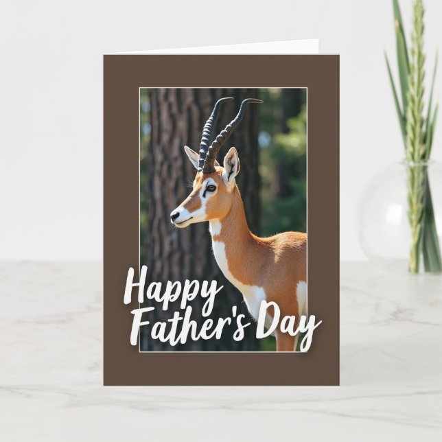 Tarjeta de Día del Padre Antílope Suave (Anverso)