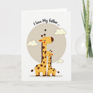 Tarjeta de Día del Padre con Cariño Cálido