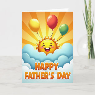 Tarjeta de Día del Padre con Luz Radiante