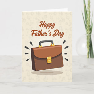 Tarjeta de Día del Padre con Satchel de Mocha