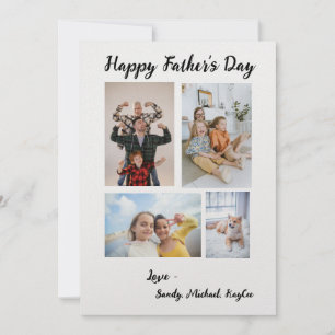 Tarjeta de Día del Padre de fotos personalizadas d