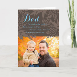Tarjeta de Día del Padre de la Foto Personalizado 