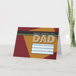 Tarjeta de Día del Padre de la plantilla de fotos