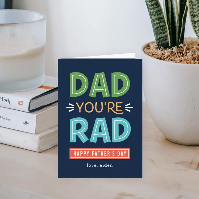 Tarjeta de Día del Padre de Personalizado Rad Dad  (Subido por el creador)