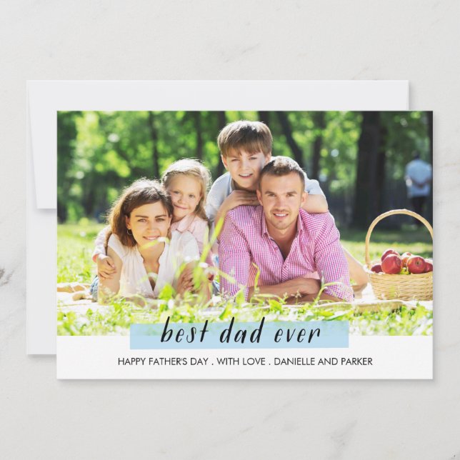 Tarjeta de día del padre de washi pintada (Anverso)