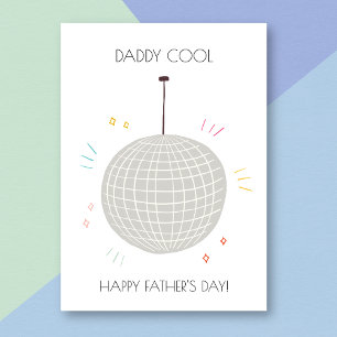 Tarjeta de Día del Padre Funny de Disco Dad