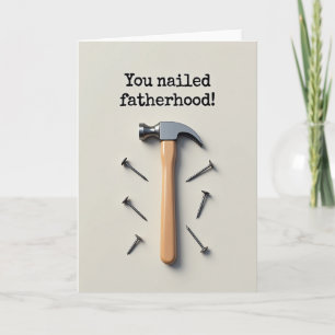 Tarjeta de Día del Padre Hammer Still