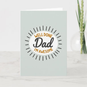 Tarjeta de Día del Padre Increíble Explosiva
