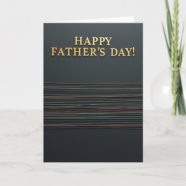 Tarjeta de Día del Padre Luminosa (Anverso)