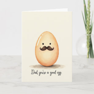Tarjeta de día del padre ovalo de albaricoque