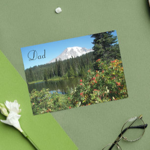 Tarjeta de Día del Padre para Fotografías de Monta