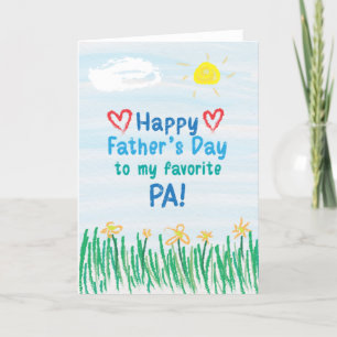Tarjeta de Día del Padre para Pa