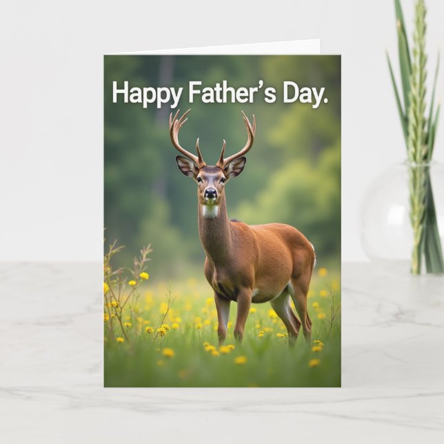 Tarjeta de Día del Padre Prado de Ciervos (Anverso)