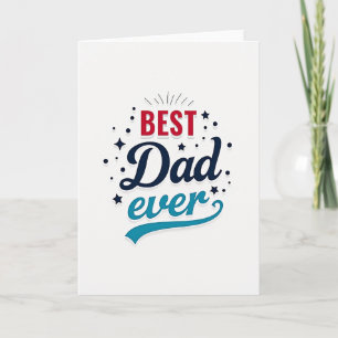 Tarjeta de Día del Padre resplandeciente carmesí