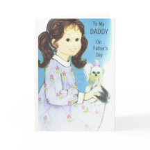 Tarjeta de Día del Padre Vintage a papá