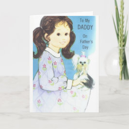 Tarjeta de Día del Padre Vintage a papá