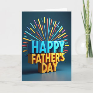Tarjeta de Día del Padre Vivaz