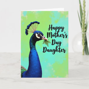 Tarjeta de día dulce con pájaro de zafiro