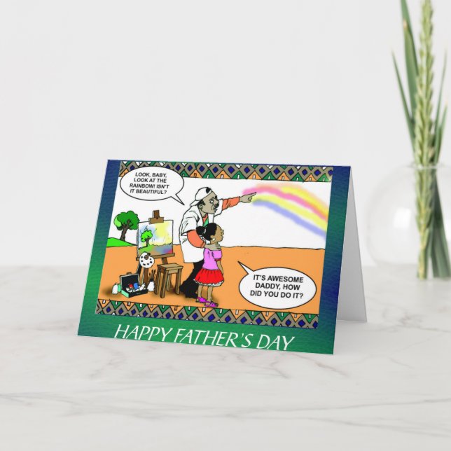 Tarjeta de día Funny Fathers (Anverso)