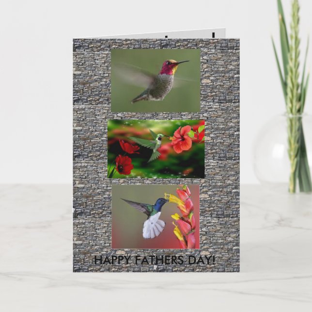 Tarjeta de día Hummingbirds (Anverso)