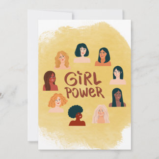 Tarjeta de día internacional plana para mujeres