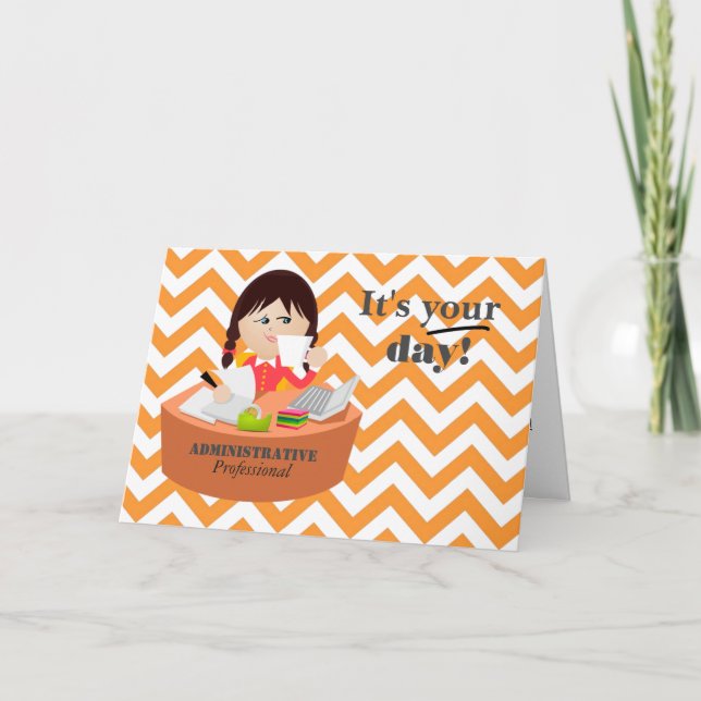 Tarjeta de día Just for You Administrative Profess (Anverso)