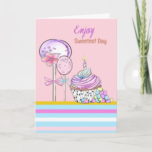 Tarjeta de día más dulce, celebrada el 20 de octub (Anverso)