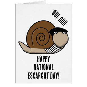 Tarjeta de Día Nacional de Escargot